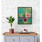 Example of what the painting would look like hanging and framed in a furnished setting. Painting is sold unframed.